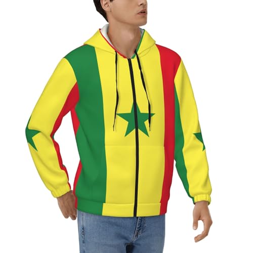 Sweat zippé Sénégal homme idéal pour vos sorties décontractées