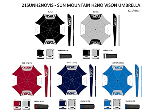 Sun-Mountain-H2NO-Vision-Paraguas-de-Golf-Granate-68-Inch-Canopy-Unisex