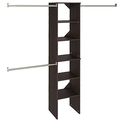Image of ClosetMaid SuiteSymphony Starter Tower Kit, 16 inch, Espresso