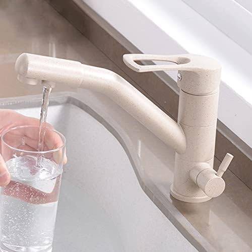 Robinet de cuisine 3 voies mitigeur eau filtrée chaude et froide avoine