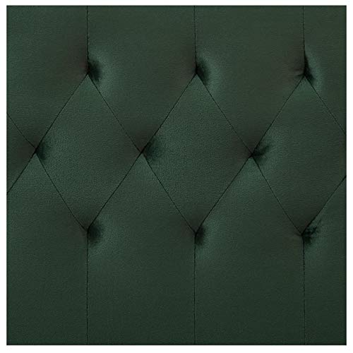 CARO-Möbel Polsterbett Glamour mit edlem Samtbezug in grün Doppelbett Bettgestell 140x200 cm im Barockstil, inkl. Lattenrahmen