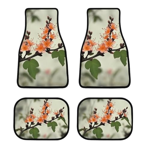 Tapis de sol de voiture universels et élégants avec motif imprimé floral zone tempérée