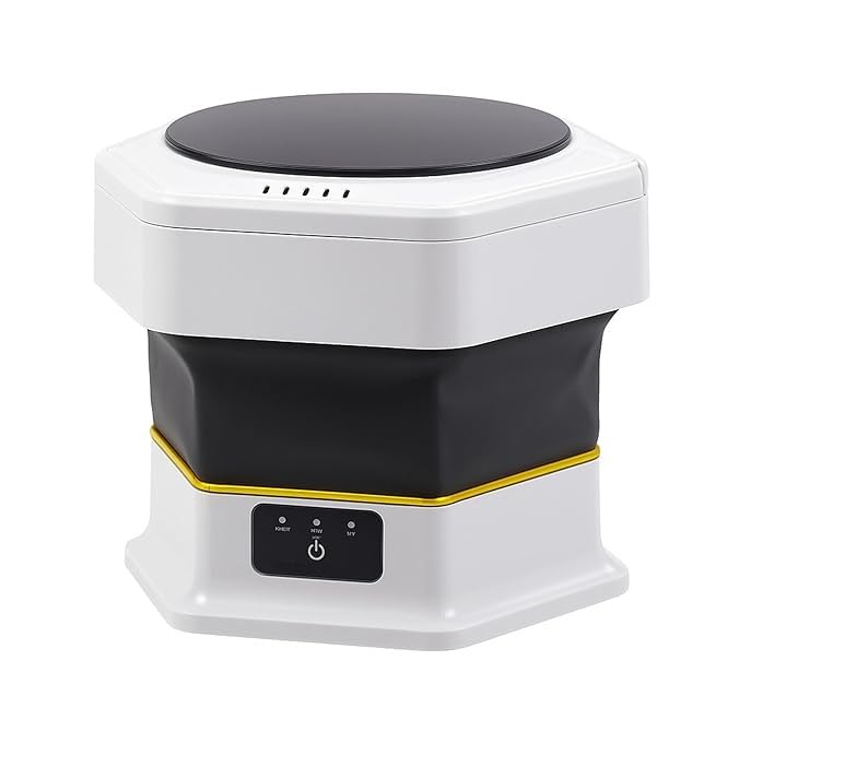 16L Mini Electric Portable Washing Machine Semi Automatic Foldable Washer With 3 Modes And Dryer For Travel, Home, Hotel Deep Cleaning Washer For Underwear, Socks, Towel, Baby Cloths (Big) - Amazon product rated Grade B