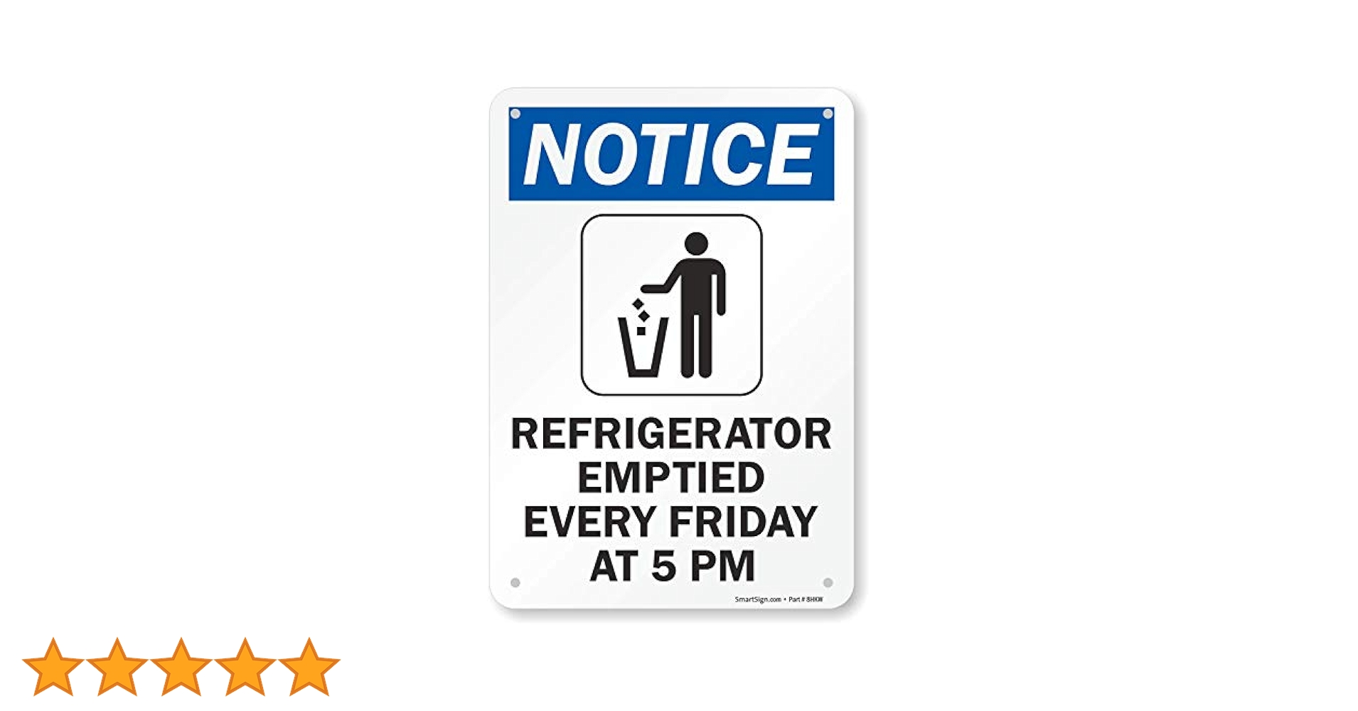 smartsign-notice-refrigerator-emptied-every-friday-5-pm-sign-7-x-10-plastic-amazon-com-industrial-scientific for Free Printable Refrigerator Clean Out Sign SmartSign