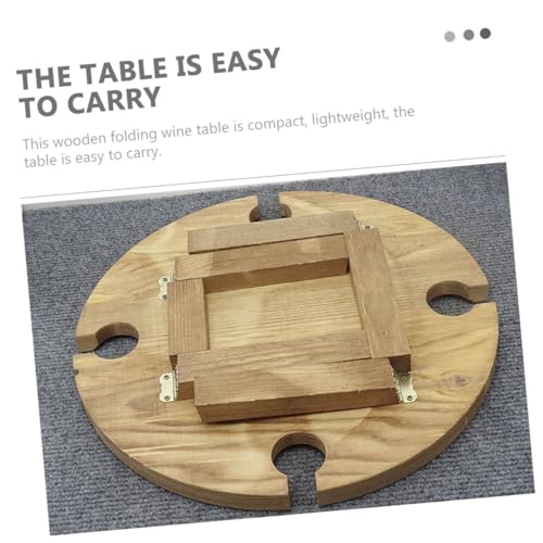 Table pliante basse de camping synthétique compacte et légère pour extérieur - 8