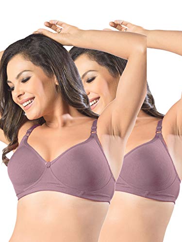 Image of SONARI Womens Non Padded Cotton T Shirt Bra | Wire Free, Medium Coverage, Comfortable and Lightweight | Adjustable Straps, Hook and Eye Closure for Everyday Wear - D-12