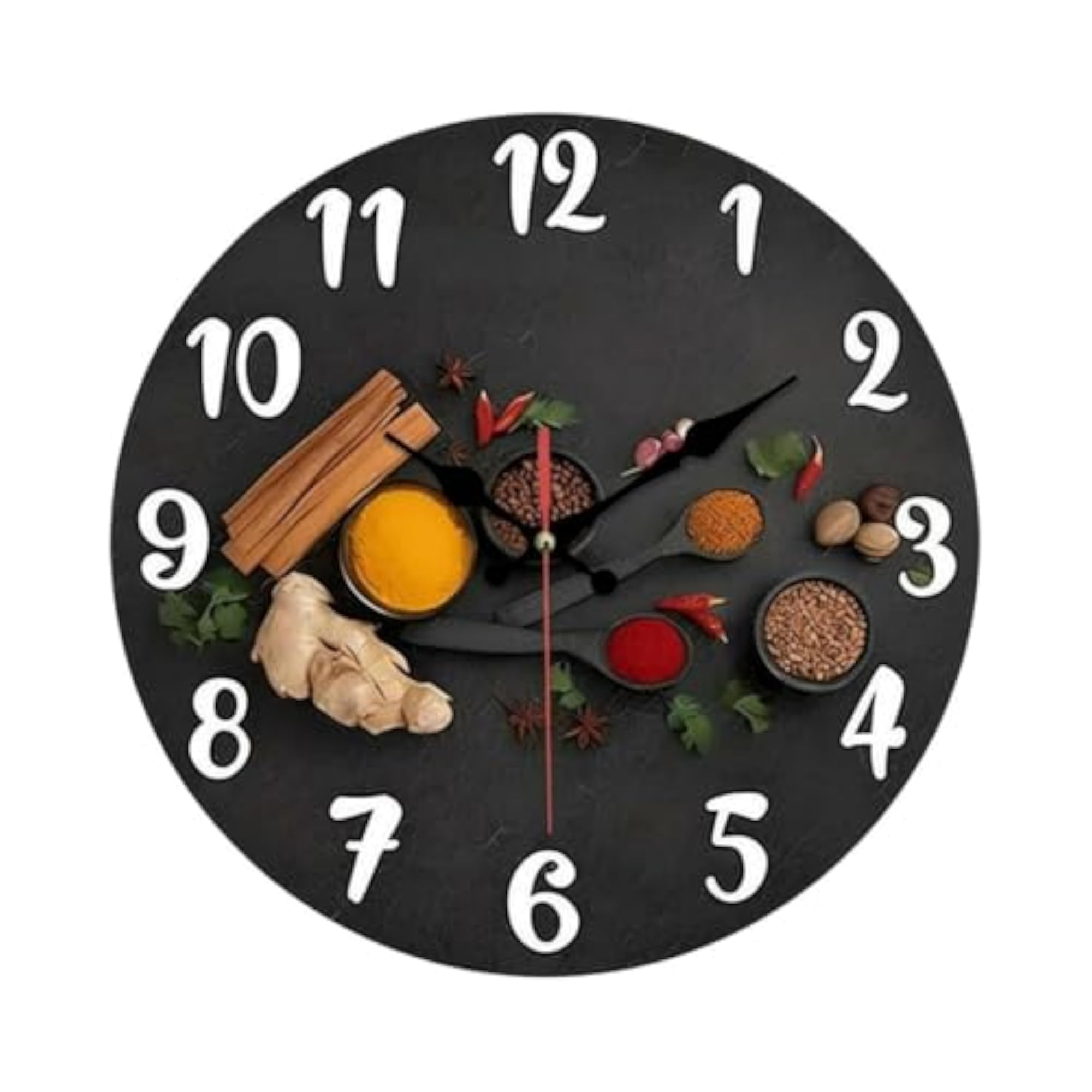Kitchen Spice Wall Clock Nordic Design Spice Kitchen Clock