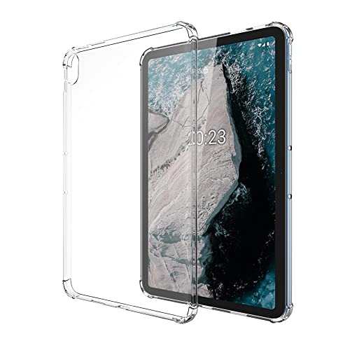 ACGOXO Siliconen hoes voor Nokia T20 10,4 inch doorzichtige rughoes, siliconen beschermhoes, transparante matte… - Afbeelding 5