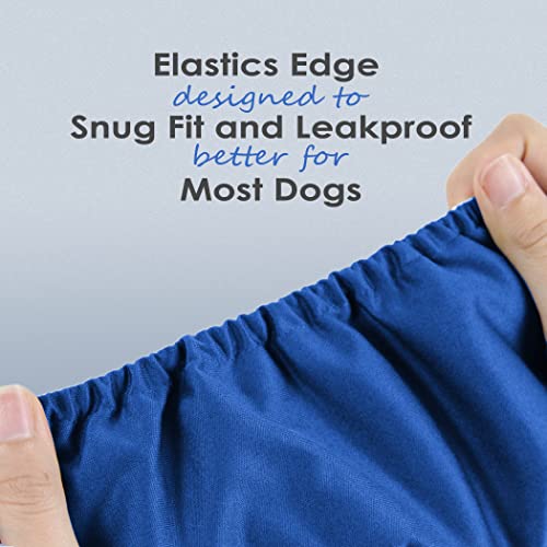 Image of Wegreeco Washable Male Dog Belly Wrap - Pack of 3 - (Black,Blue,Olive,X-Large)