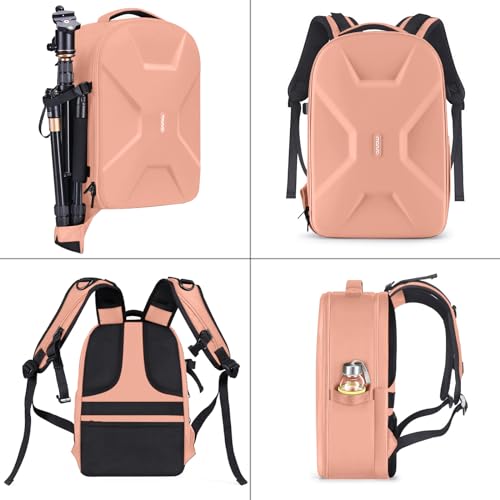 Image of MOSISO Camera Backpack, Photography Camera Bag 15-16 inch Waterproof Hardshell Case with Tripod Holder&Laptop Compartment