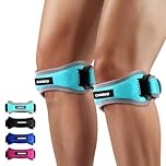 CAMBIVO 2 Pack Patella Tendon Knee Strap, Knee Support Brace for Women Men, Adjustable Band for Hiking, Soccer, Basketball, Baseball, Running, Tennis, Volleyball, Squats