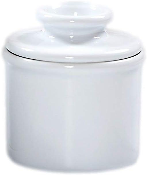 Butter Bell White The Original Crock by L. Tremain, Petit Collection-Holds 2.5 tablespoons of Butter, 3x3x2.5
