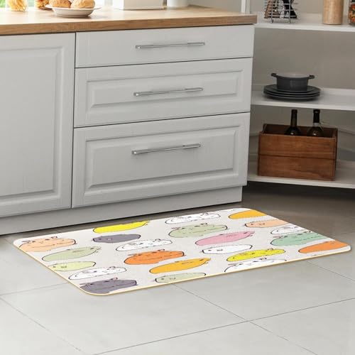 Alfombra de pasillo de cocina antideslizante para evitar caídas 7