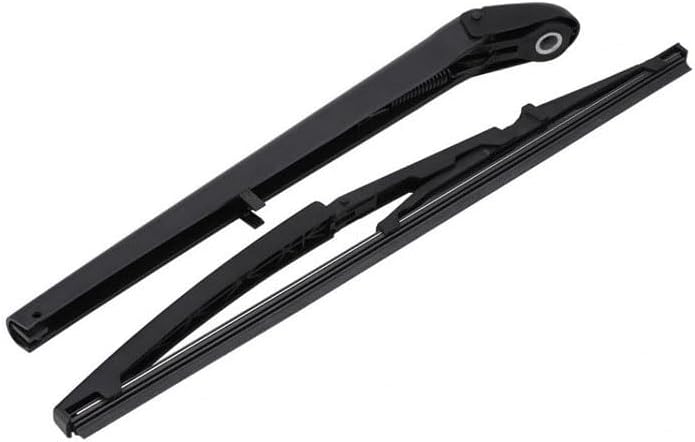 Car Rear Windshield Wiper Arm for Fiat Panda 2004-2012, Back Wiper Arm Blade Set Rubber Cleaning Window Replacements Parts