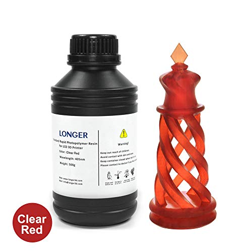LONGER 3D Printer Resin, 405nm Standard Rapid Photopolymer Resin for DLP/LCD 3D Printing