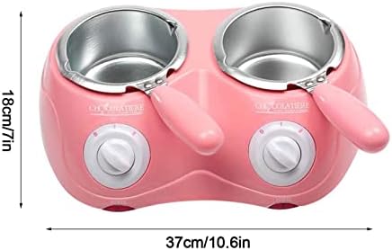 Chocolate Melting Oven Kit, Double Heater Pot Machine, Electric Chocolate Fountain Melters for Chocolate and Cheese Fondue Melting Kitchen DIY Tools
