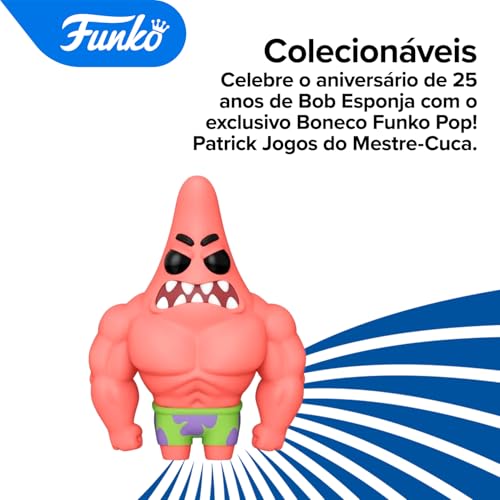 Candide, Funko POP! Patrick Jogos do Mestre-Cuca, Bob Esponja, Edição 25 Anos, Animation - 13 cm