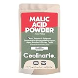 Coolinario Malic Acid Powder (4 Oz) Sour Powder | Food Grade Flavor Enhancer for Homemade Beverages, Jams, Candy & Pickled Foods | Adds Tartness & Balances Sweetness | Ideal for Cider, Wine & Fruit Recipes | Easy to Use