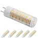 G6.35 LED Bulbs 6W 120V Voltage, 55W Halogen Bulbs Equal,Warm White 3000K Dimmable,for Under-Cabinet Accent Puck Light Desk Lamp Lighting (Pack of 5)