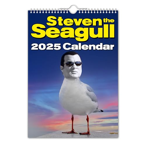 The Calendar King // Calendario da parete 2025 di Steven the Seagull (colorato, formato A4)
