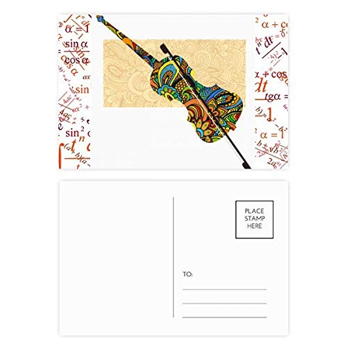 Carte postale merci festival de violon rock DIYthinker lot de 20