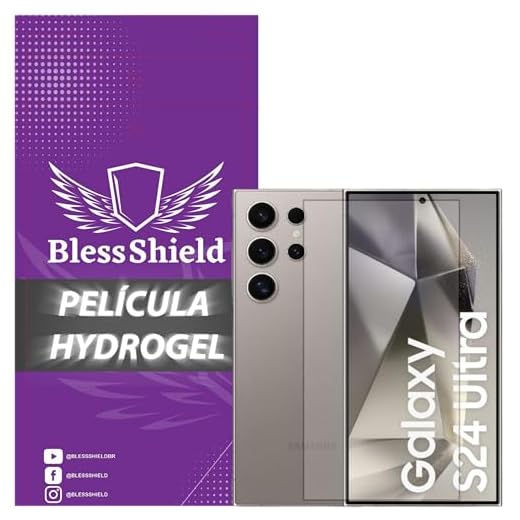 Película Hydrogel Privacidade Compatível Com Linha Samsung Galaxy S - BlessShield Cobertura Total (S24 Ultra)