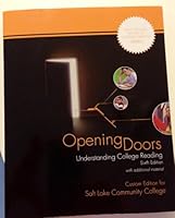 Opening Doors Understanding College Reading custom edition for Salt Lake City Community College 0077492099 Book Cover