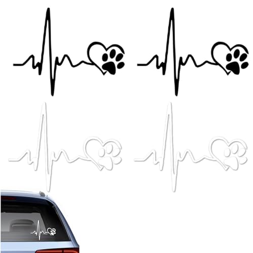 MNYXIS 4 Pezzi Adesivi per Auto e Moto a Forma