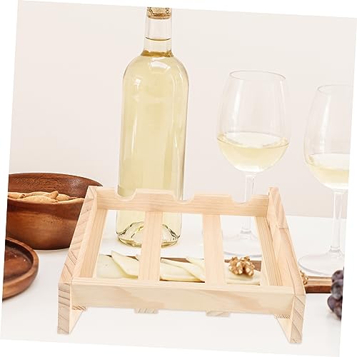 Soporte de Madera para Botellas de Vino para Mesa miniatura 4