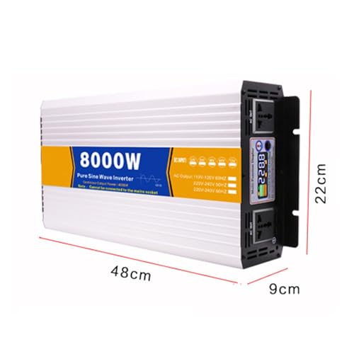 Onduleur pure sinus 8000W avec 2 prises CA pour sécuriser vos appareils - 7