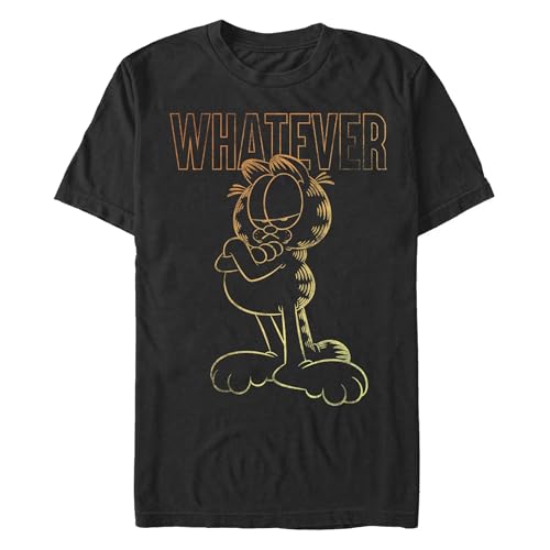 T-shirt Garfield Ombre Noir pour un Style Casual Quotidien