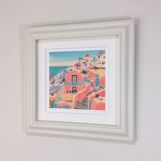 Amazon.co.jp: Santorini 栗乃木ハルミ (くりのきはるみ) 絵 絵画