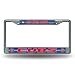 MLB Chicago Cubs Bling License Plate Frame, Chrome, 12 x 6-Inch