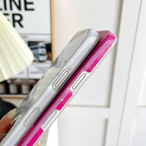 Coque iPhone 16 souple fine résistante aux chocs rose vif