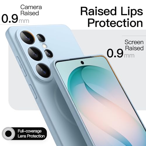 Image of JETech Magnetic Slim Cover Case for Samsung Galaxy S26 Ultra, Compatible with MagSafe, Anti-Slip Grip & Full Camera Lens Protection, Ultra-Thin Lightweight Matte Finish Phone Cover (Omphalodes)