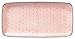 Bloomingville Assiettes de Service Cecile - rectangulaire Plate Longues Couleur L 30 x W 15 cm, Rose, Céramique