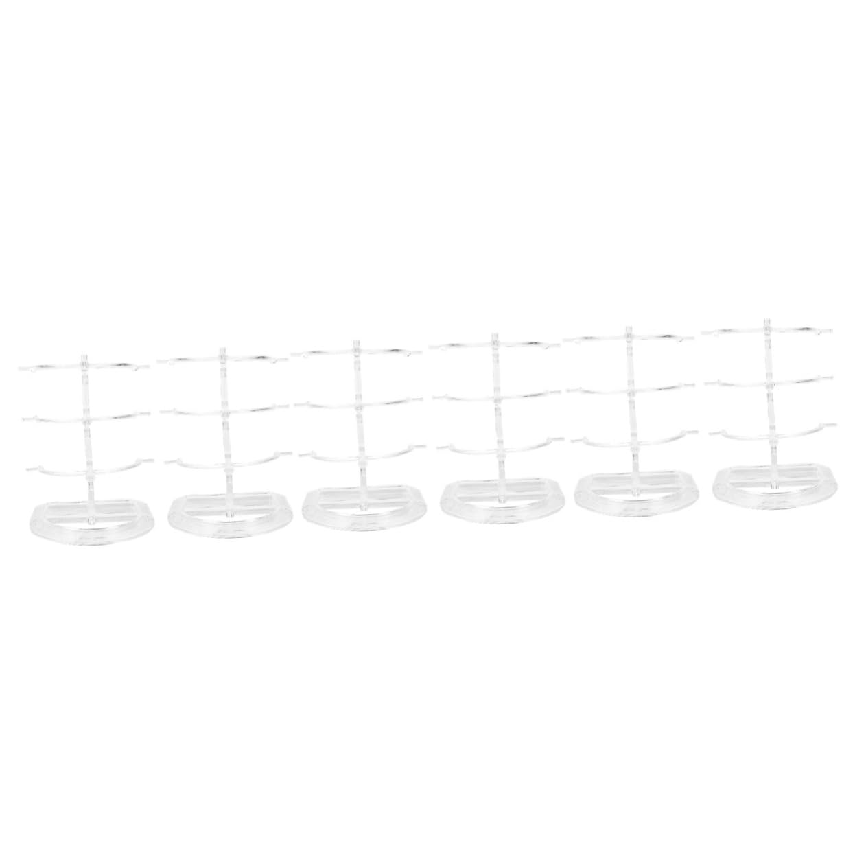 IMIKEYA 6 Stk Brillenständer Mehrschichtiger Brillenhalter brillen aufbewahren brillenregal brillenablage sonnenbrillenhalter Brillen-Organizer-Ständer Brillenhalter stehen p.s Transparent