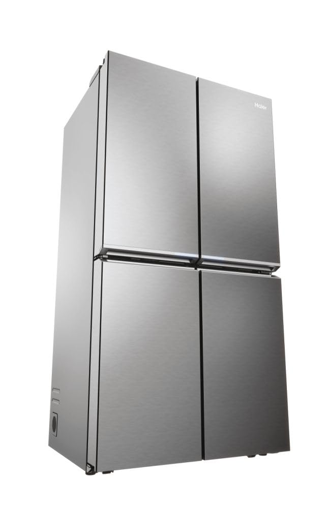 Haier Cube 90 Serie 7 HCR7918ENMP frigorifero side-by-side Libera installazione 629 L E Platino, Acciaio inossidabile