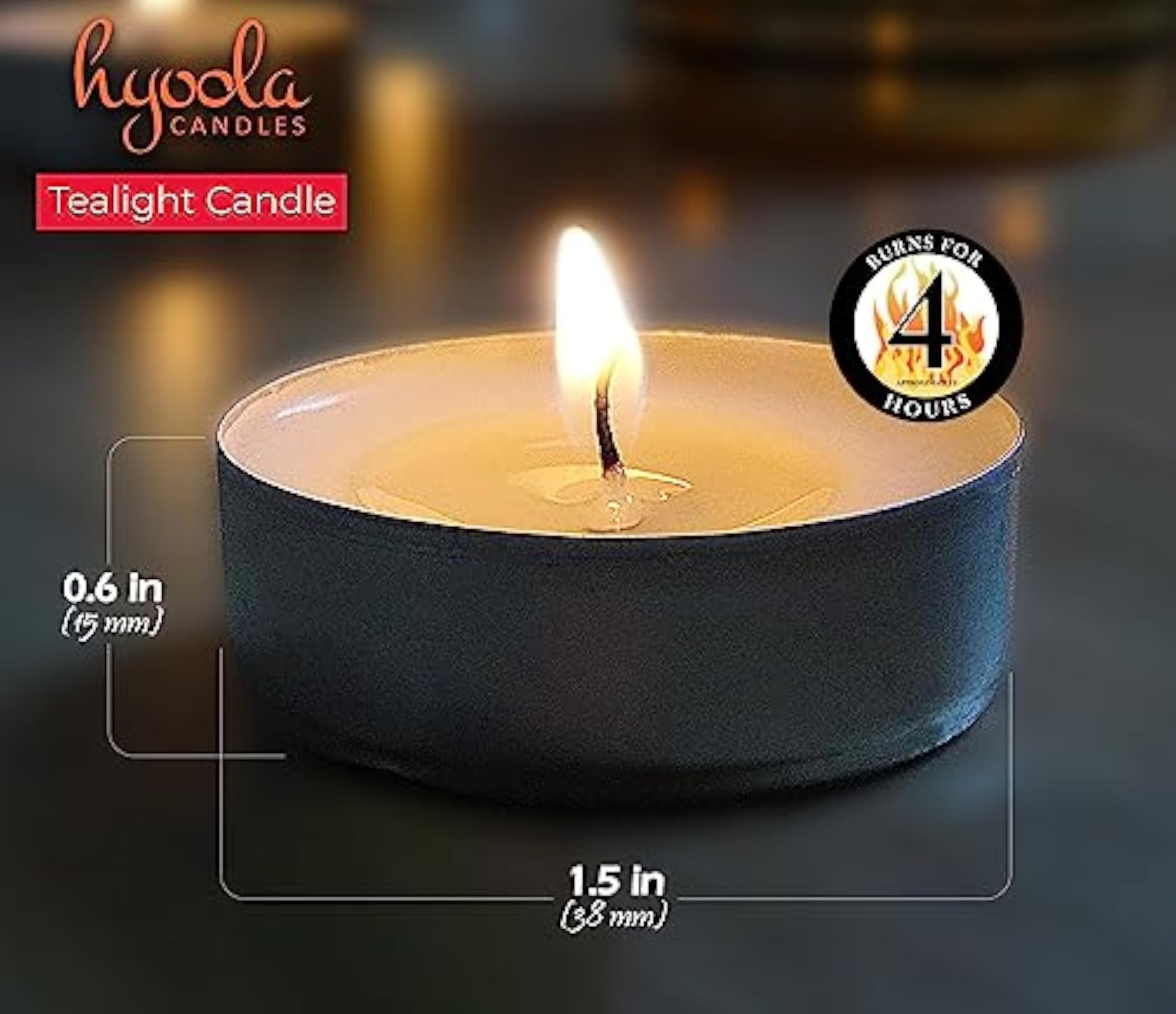 Bulk Tea Light Candles, 400 Pack, Natural Palm Oil