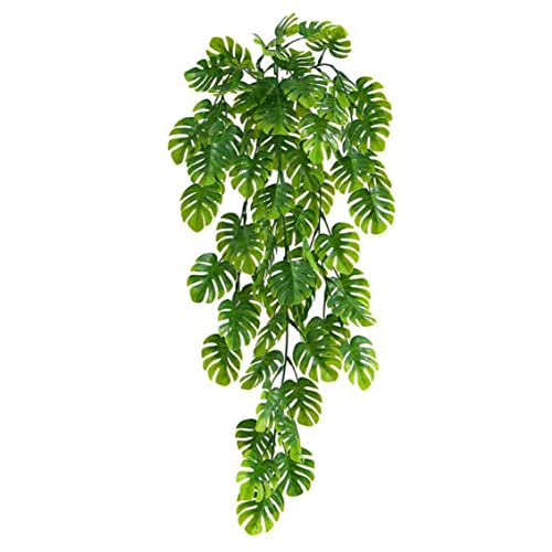 Liummrcy Plantas Colgantes de Pared de Hiedra Artificial enramenes VERDERA Falso Hojas de Tortuga caída de guirnaldas, Plantas Artificiales