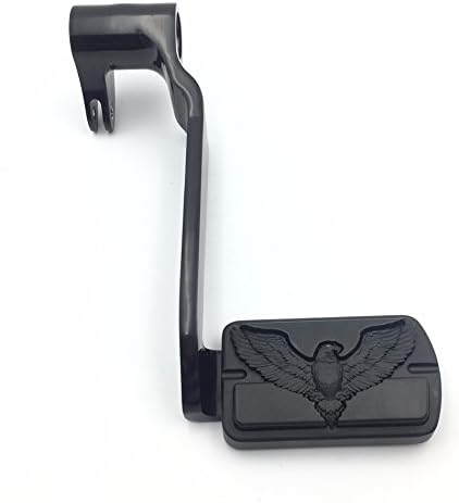 XKMT-Black Billet Rear Brake Lever Brake Pedal Foot Lever with Eagle Food Peg Compatible with 2014-later Touring Trike Road King Street Glide CVO Tri Glide FLHR Electra Glide [B01JA2210K]