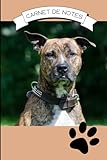  Carnet de notes Staffordshire Terrier Américain  Chien: 100 pages lignées avec illustrations