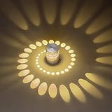 ☪Maße: Φ5.5 * H7cm; Lampenschirm: Φ5.5cm; Lichtquelle:3W LED-Lichtquelle Material: Der Lampenkörper aus hochwertigem Edelstahl gefertigt, das Aussehen ist einfach und modern, kein Rost, keine Verfärbung und dauerhafte Nutzung.