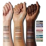 MAKE Beauty Continuum Waterproof Gel Eyeliner Pencil. Creamy, Pigmented Multi-Use, including Waterline with Built-in Sharpener and Blending Brush. Smudge-Proof Makeup. Shade - Eclipse, Black - Image 5