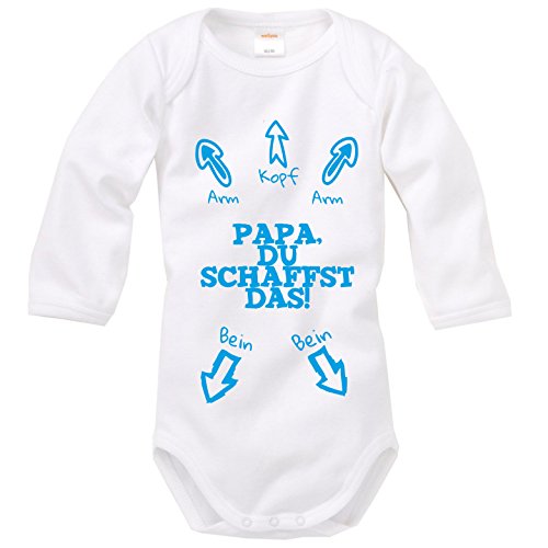 langarm Babybody mit Aufdruck: PAPA DU SCHAFFST DAS! Cover