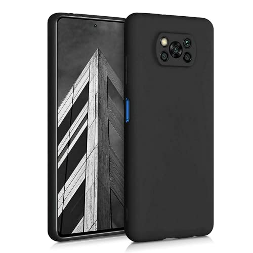 Kit Capa Capinha Preta e Película de Vidro para Poco X3 - (C7COMPANY)