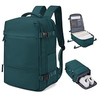 Handgepäck Rucksack 40x30x20 für Ryanair Klein Reiserucksack Wasserdichter Unter Dem Sitz Rucksack Flugzeuge Reisetasche Weekendertasche Wanderrucksack Lässiger Tagesrucksack,B3-Pfauenblau – Ansicht 1