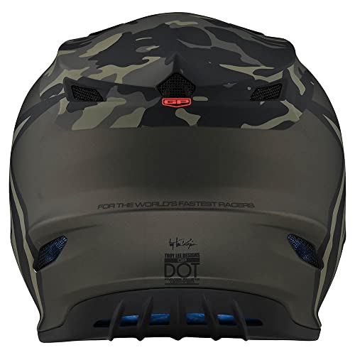 Troy Lee Designs Gp Overload Camo Full Face Adult Offroad Motocross Helmet Lightweight. Adventure, Dirt Bike, Sxs, Powersports. Unisex. (Lg, Green/Gray) #TOP3