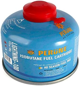 Perune Iso-Butane Camping Fuel Gas Canister All Season Mix - 100gram