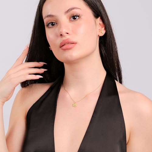 MIONZA 14K Gold Vermeil Eye of Ra Necklace, Horus Eye Pendant, Spiritual Necklace for Women, Eye of Horus Jewelry, Gift for Her4